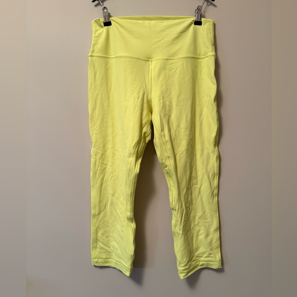 Lululemon Neon Yellow Capri Leggings